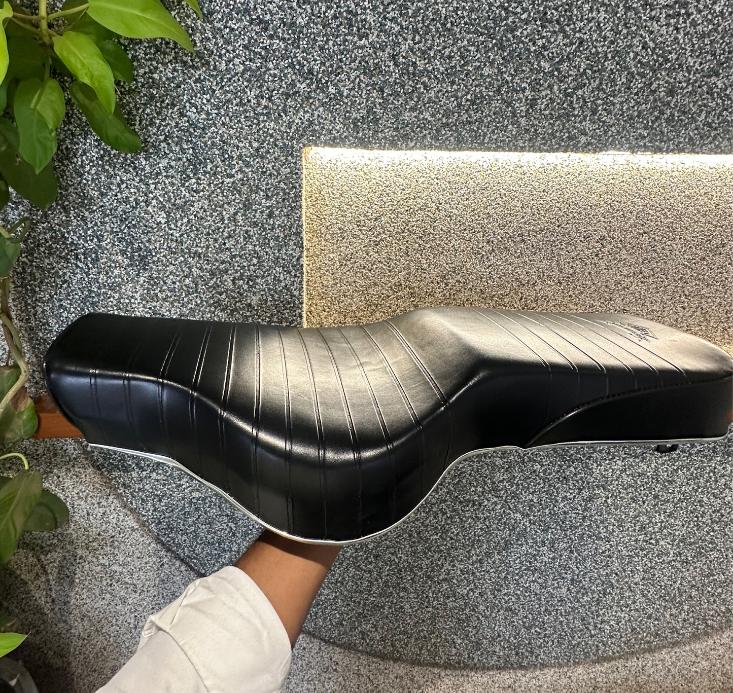 Slim Bullet Seat For All Models (with chrome bidding)