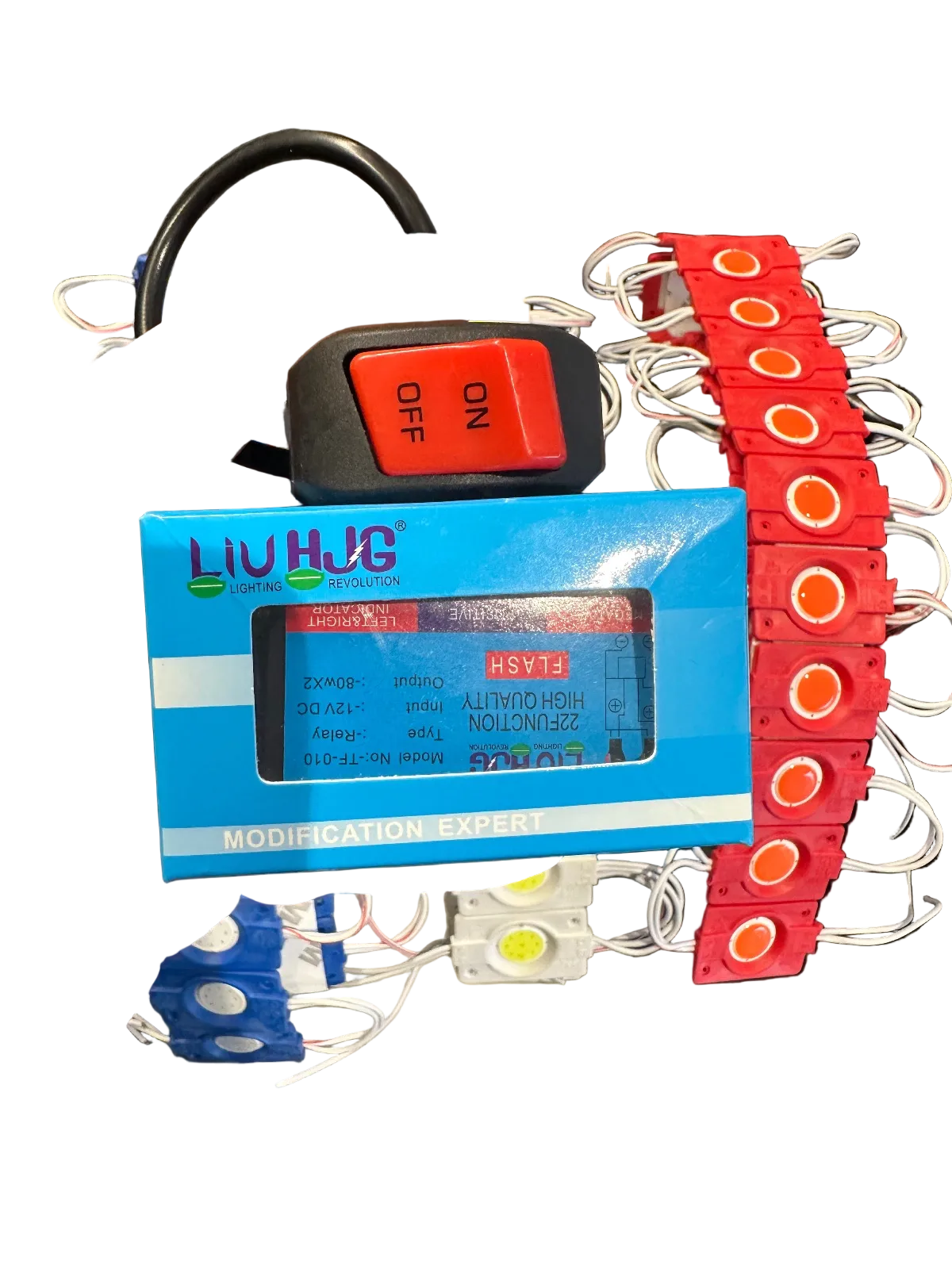 UnderBody Light SetUp(5Lights,Hjg Flaser,Switch)